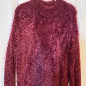 A new day fuzzy sweater